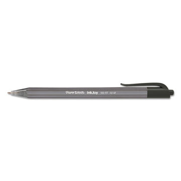 Paper Mate® Inkjoy 100 Rt Ballpoint Pen, Retractable, Medium 1 Mm, Black Ink, Black Barrel, Dozen freeshipping - TVN Wholesale